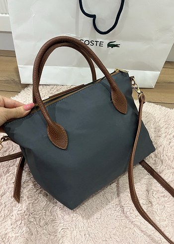 Gri Kahverengi Minimalist Kadın Çanta - Görsel 3