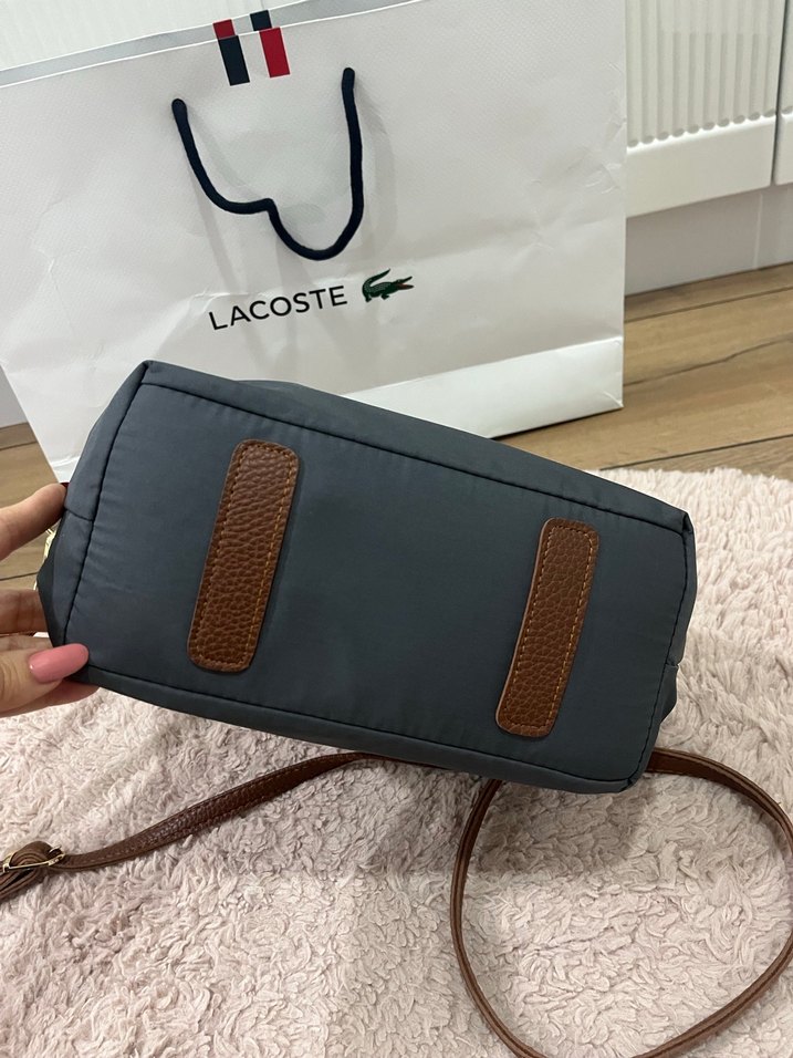 Gri Kahverengi Minimalist Kadın Çanta - Görsel 4