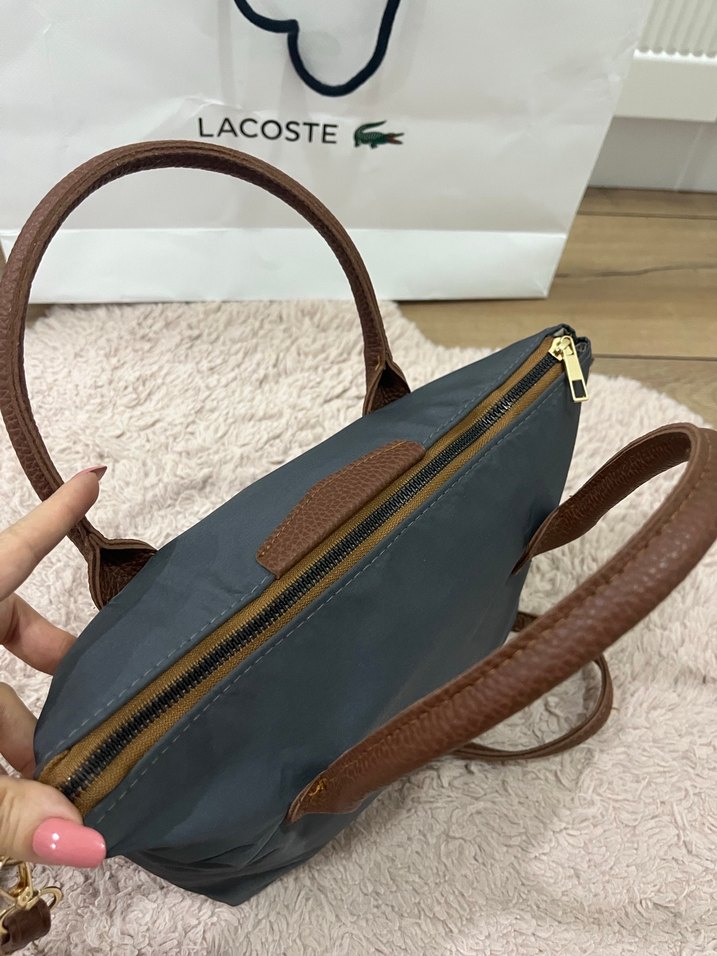 Gri Kahverengi Minimalist Kadın Çanta - Görsel 5