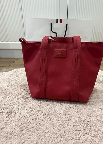 Kırmızı Fermuarlı Kadın El Çantası - Görsel 2