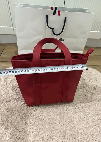 Kırmızı Fermuarlı Kadın El Çantası - Görsel 12