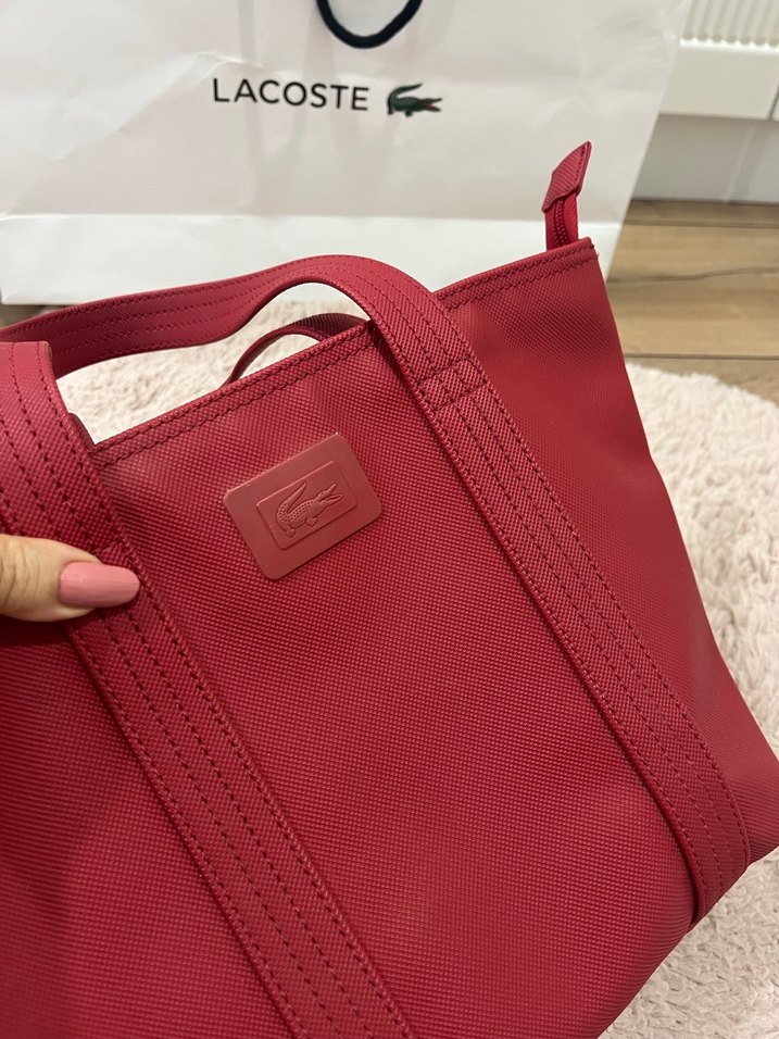 Kırmızı Fermuarlı Kadın El Çantası - Görsel 3