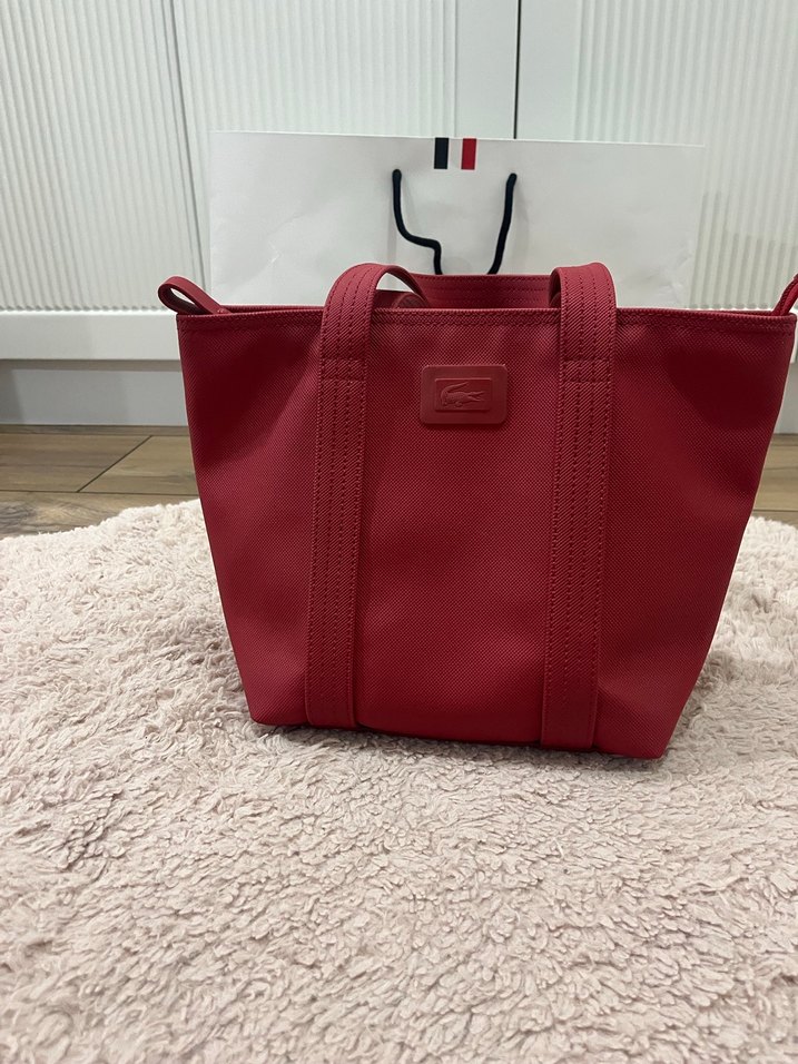 Kırmızı Fermuarlı Kadın El Çantası - Görsel 2