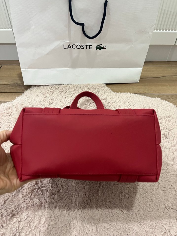 Kırmızı Fermuarlı Kadın El Çantası - Görsel 5