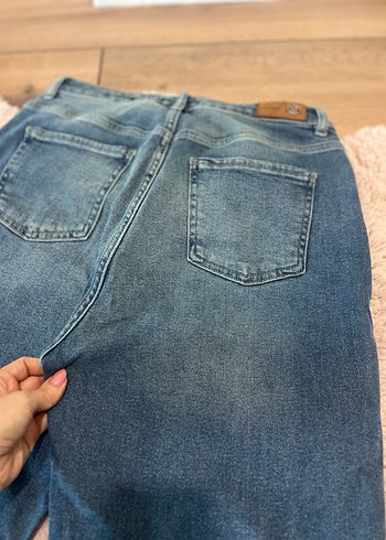Mavi Rahat Kesim Kadın Denim Pantolon - Görsel 11