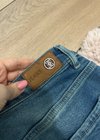 Mavi Rahat Kesim Kadın Denim Pantolon - Görsel 9
