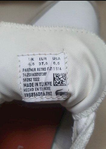 Lacoste Beyaz Bağcıklı Spor Ayakkabı - Görsel 3