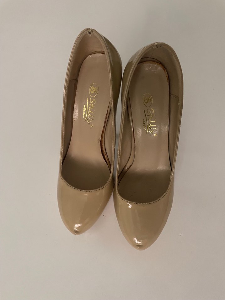 Bej Platform Topuklu Ayakkabı - Görsel 3