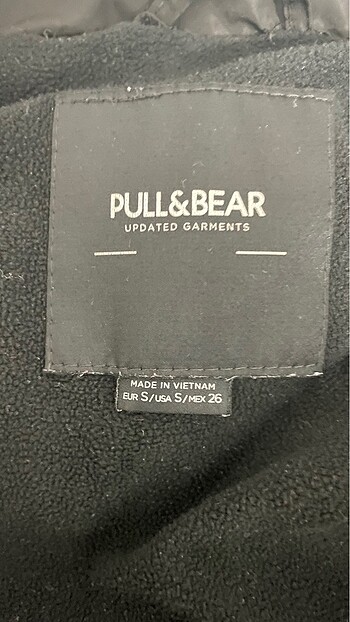 s Beden siyah Renk pull bear mont