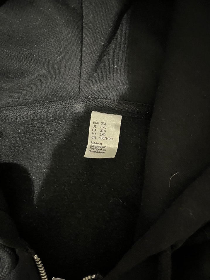 Fermuarlı Siyah Kapüşonlu Oversize Sweatshirt - Görsel 2