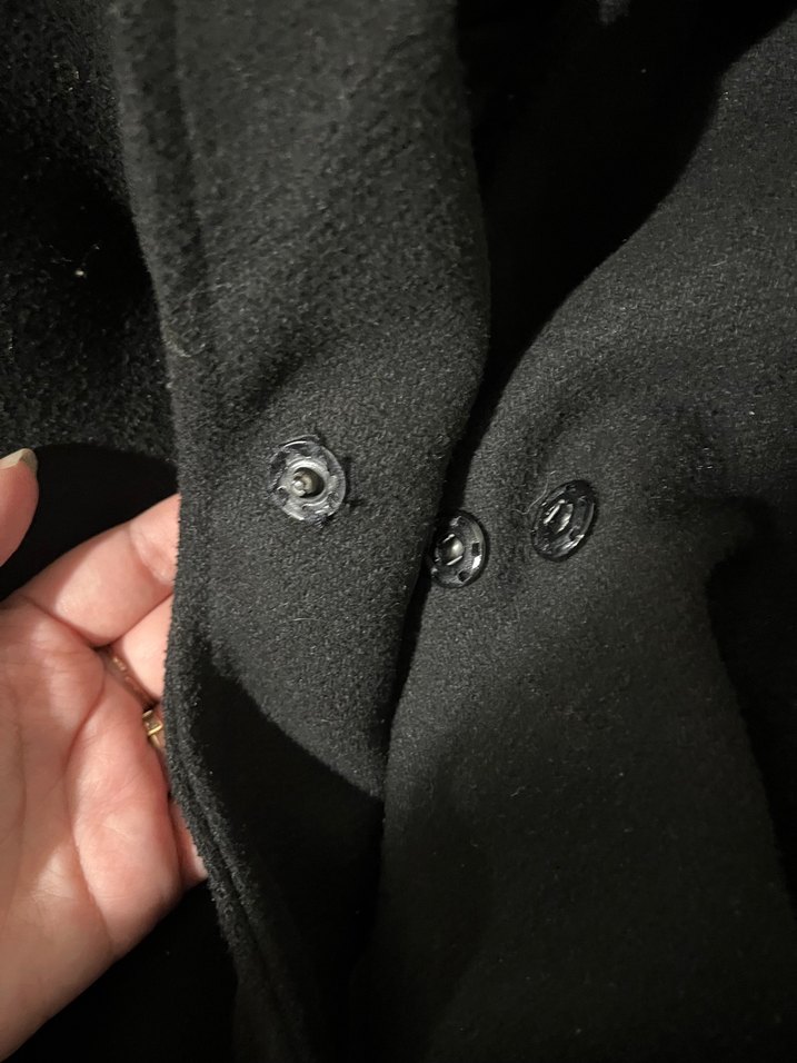 Siyah Kuşaklı Uzun Kadın Kaban - Görsel 2