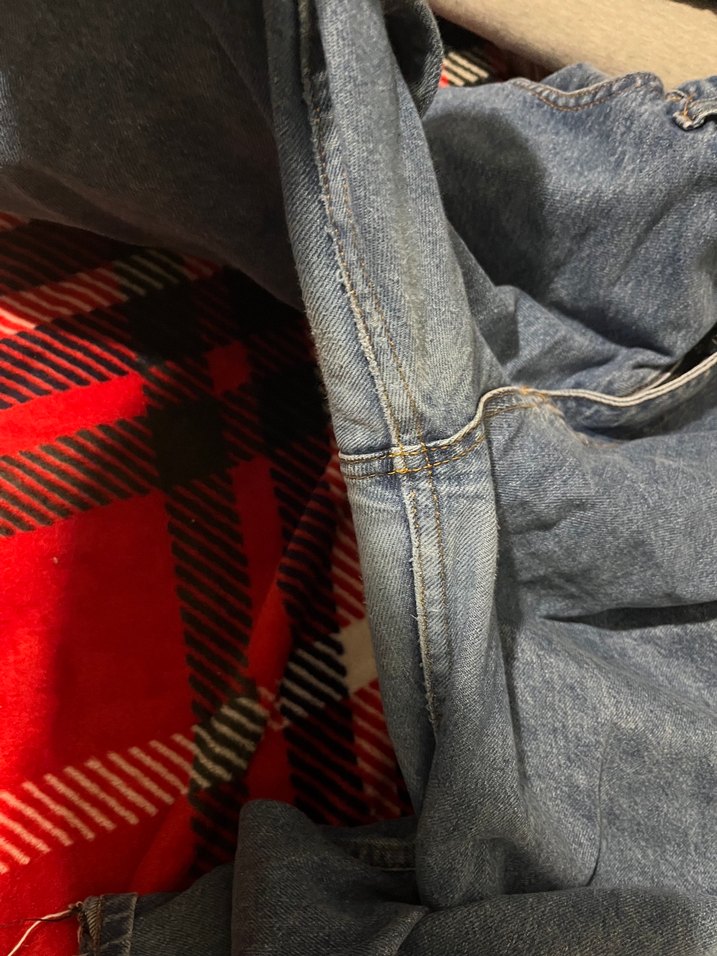 Kadın Mavi Bol Kesim Midi Kot Pantolon - Görsel 3