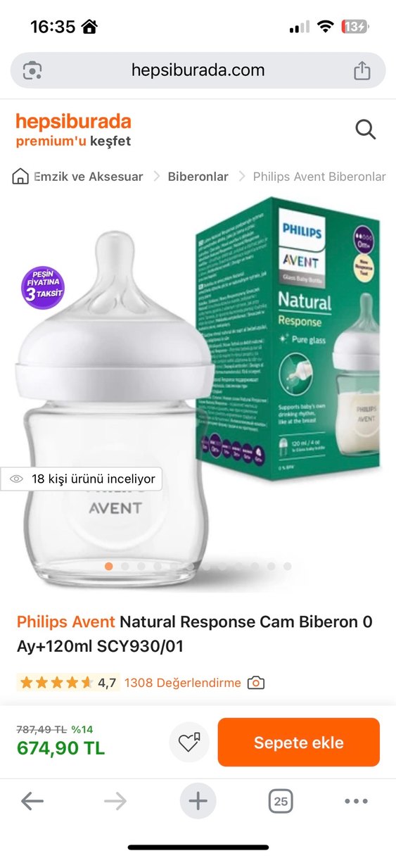 Philips Avent 0-3 Ay Antikolik Biberon 125 ml - Görsel 3