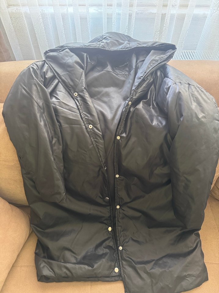 Düğmeli Siyah Kadın Ceket - Görsel 2