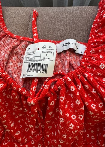 Kırmızı Straplez Midi Bohem Elbise - Görsel 2