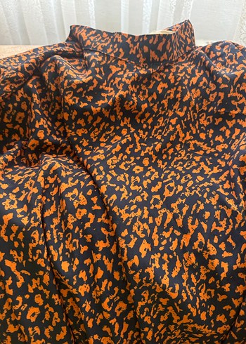 Kahverengi Leopar Desenli Mini Deri Elbise - Görsel 4