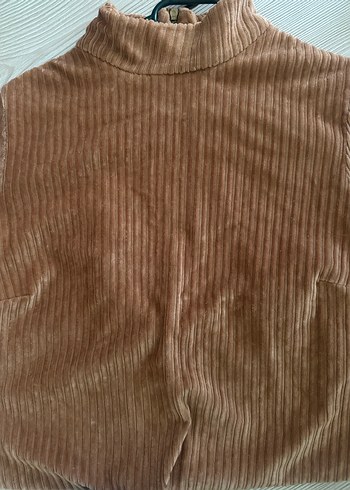 Kahverengi Süet Mini Etek - Görsel 3