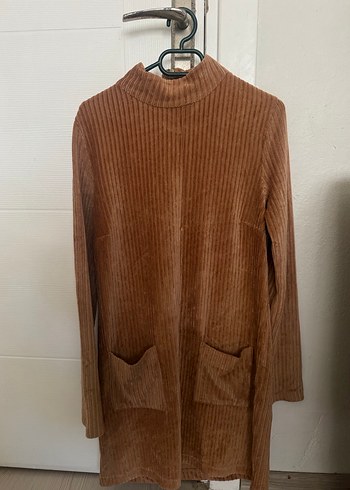 Kahverengi Süet Mini Etek - Görsel 2