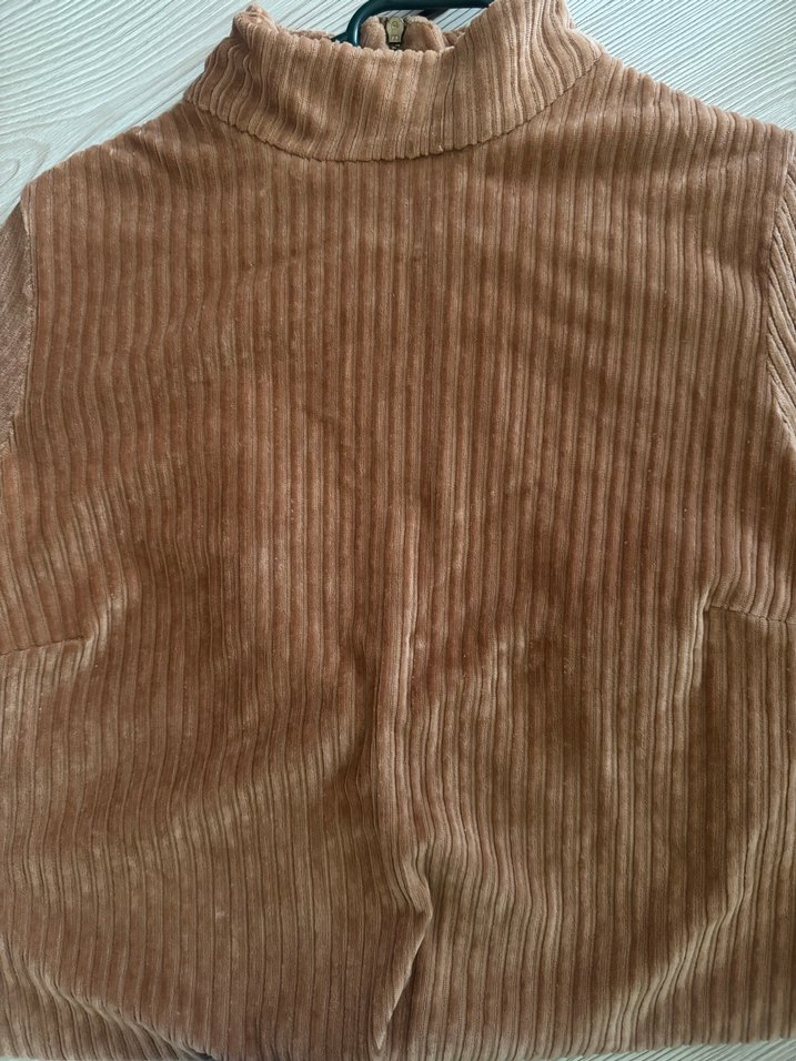 Kahverengi Süet Mini Etek - Görsel 3