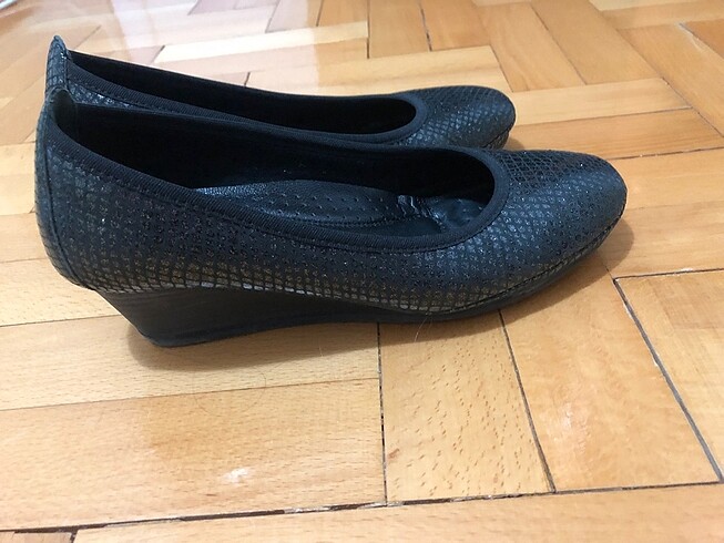 36 Beden siyah Renk Deri bayan ayakkabısı