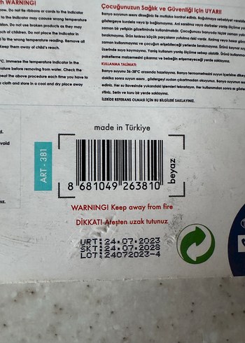 BabyJem Banyo ve Oda Termometresi - Görsel 4