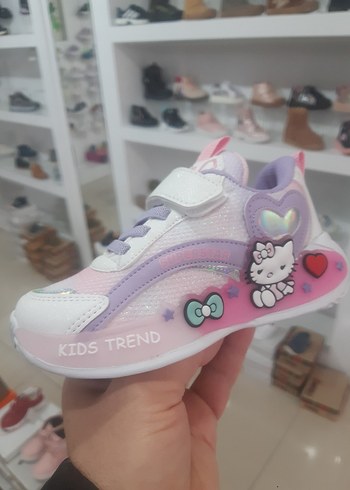 Kız Çocuk Renkli Hello Kitty Spor Ayakkabı - Görsel 2