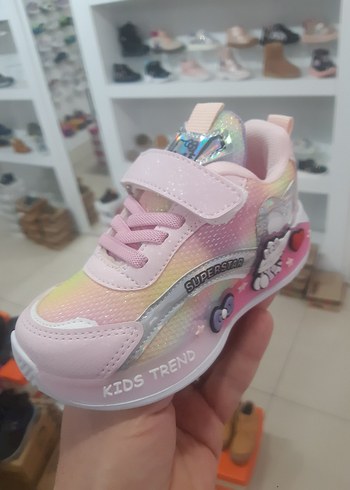 Kız Çocuk Pembe Kaydırmalı Sneakers - Görsel 2