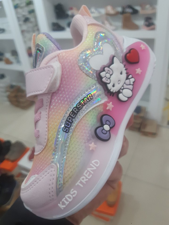 Kız Çocuk Pembe Kaydırmalı Sneakers - Görsel 5