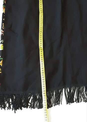 Çiçek Desenli Uzun düğmesiz ceket - Görsel 6