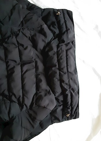 Zara Siyah Fermuarlı Kadın Kışlık Mont - Görsel 12