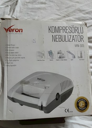 Veron  Beyaz  kompresörlü Nebulizatör Cihazı - Görsel 10