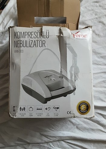 Veron  Beyaz  kompresörlü Nebulizatör Cihazı - Görsel 7