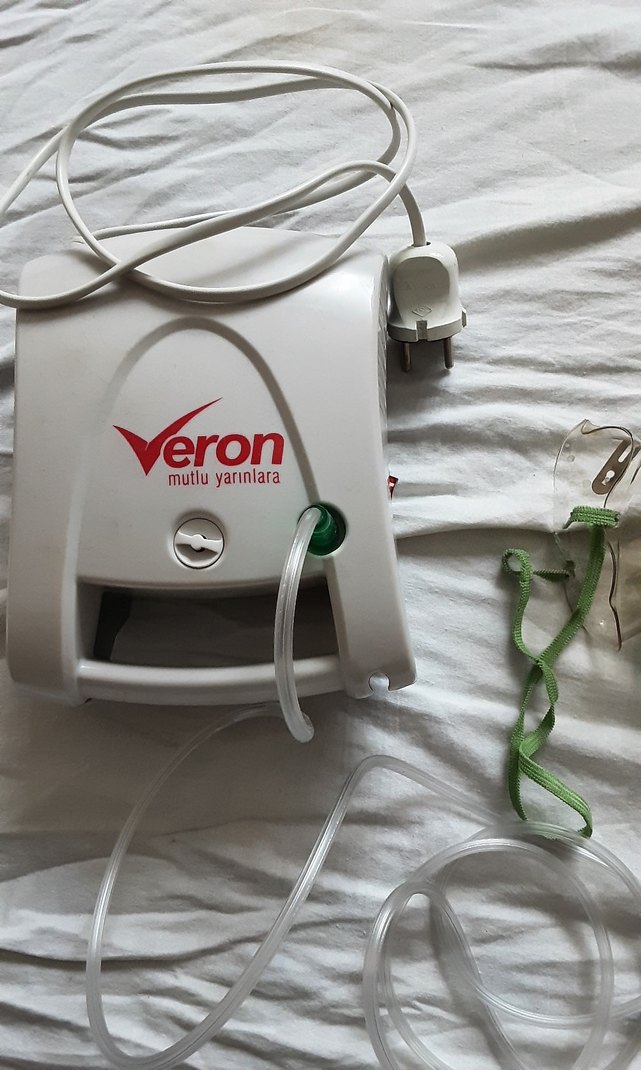 Veron  Beyaz  kompresörlü Nebulizatör Cihazı - Görsel 3