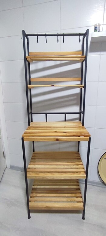 Kahve köşesi mutfak rafı