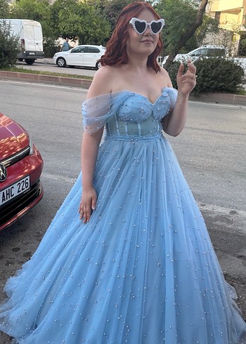 İncili bebek mavisi nişanlık - Görsel 2