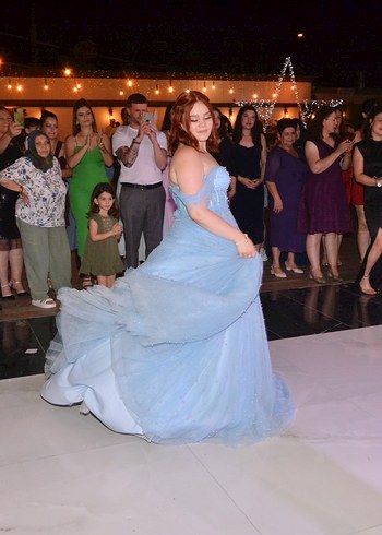 İncili bebek mavisi nişanlık - Görsel 5