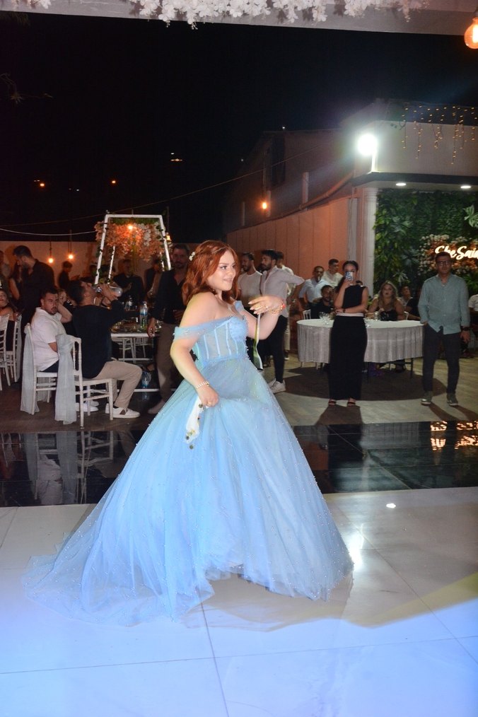 İncili bebek mavisi nişanlık - Görsel 4