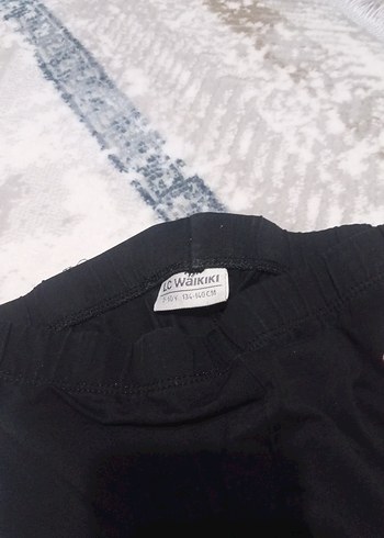 Kız Çocuk Siyah Elastik Tayt - Görsel 2