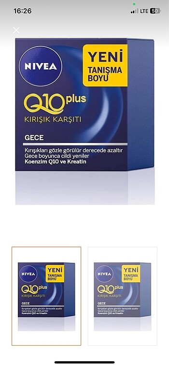 Nivea Nivea Q10 kırşıklık karşıtı