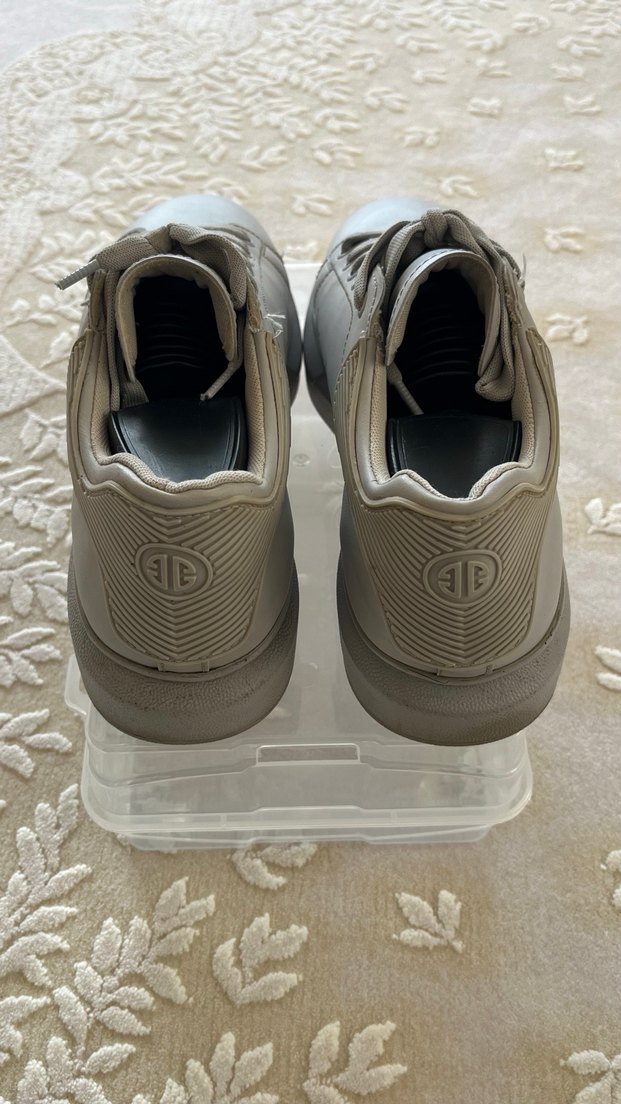 Bej erkek 41 numara Spor Ayakkabı Stiletto Topuklu - Görsel 4