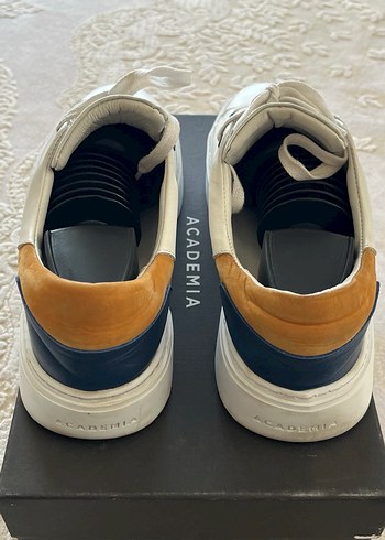 Gri Detaylı Beyaz Bağcıklı Erkek Spor Ayakkabı 41 academia - Görsel 4