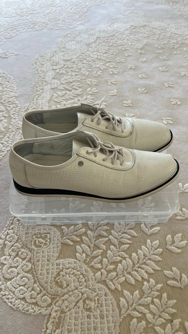 Beyaz Bağcıklı erkek Spor Ayakkabı 41 - Görsel 3