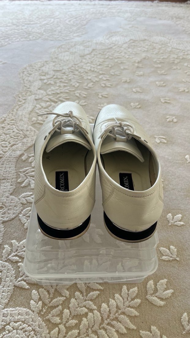 Beyaz Bağcıklı erkek Spor Ayakkabı 41 - Görsel 2