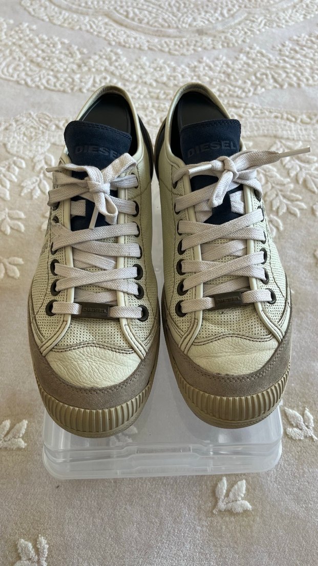 Diesel  Beyaz erkek  Dolgu Topuk Spor Ayakkabı 42 numara - Görsel 3