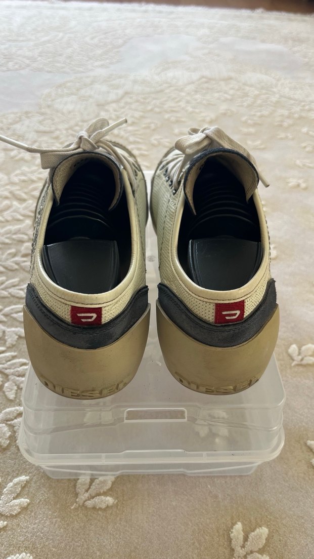 Diesel  Beyaz erkek  Dolgu Topuk Spor Ayakkabı 42 numara - Görsel 4