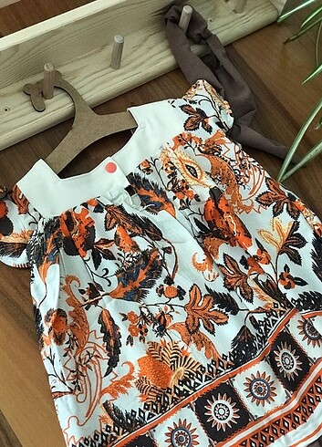 18-24 Ay Beden çeşitli Renk Kendi el emeği dikimim bebek elbisesi
