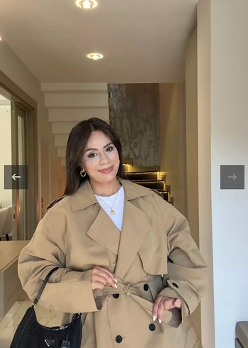 Zara Bej Kadın trenç