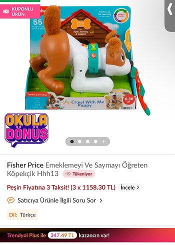 Beden Kahverengi Kuyruklu Oyuncak Köpek Figürü