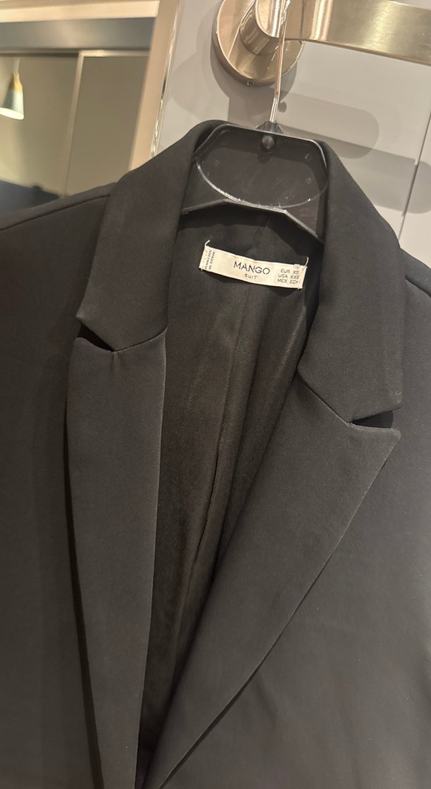 Siyah Kemerli Midi Ofis Yeleği - Görsel 2