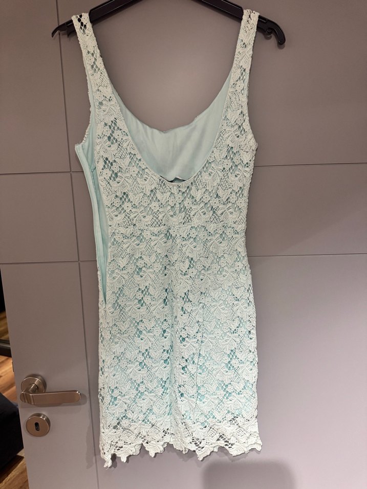 Dantel Detaylı Beyaz Bohem Midi Elbise - Görsel 2